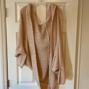 Free people cardigan with hood